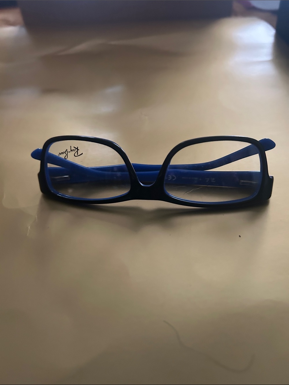 Ray-Ban Blue Rectangular Eyeglasses